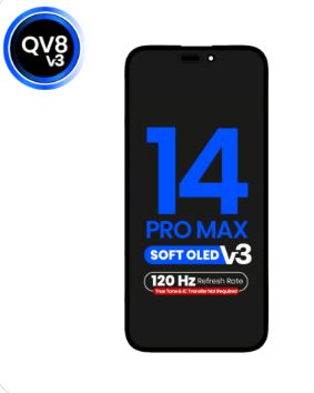LCD PANTALLA IPHONE 14 PRO MAX  PROGRAMADA (DIAGNOSTICO) QUANTUM QV8 V3