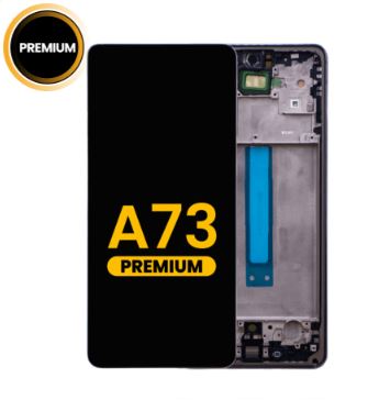 LCD PANTALLA SAMSUNG A73 CON MARCO  (A735 / 2022) (GRAY) (Premium)