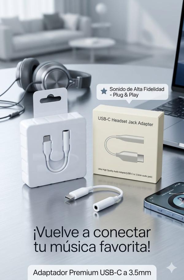 ADAPTADOR SAMSUNG TIPO C A JACK 3.5