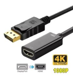 ADAPTADOR DISPLAYPORT MACHO A HDMI HEMBRA