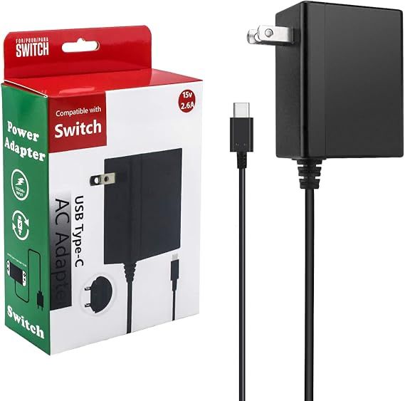 CARGADOR AC ADAPTER FOR NINTENDO SWITCH 5V/1.5A 15V/2.6A