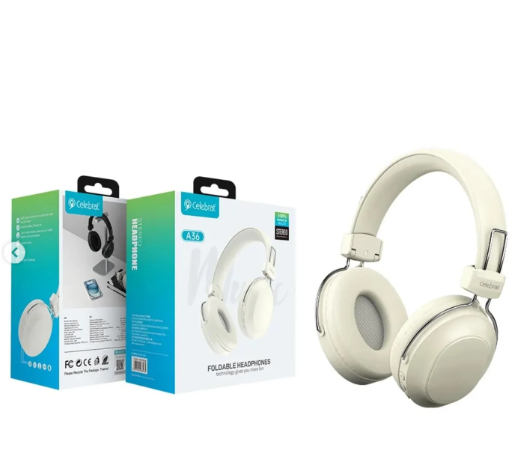 AURICULARES INAL&Aacute;MBRICOS A36 CELEBRAT CON TRANSMISI&Oacute;N ESTABLE Y SONIDO N&Iacute;TIDO. BLANCO
