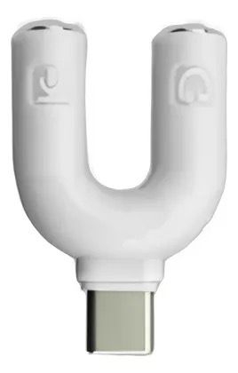 ADAPTADOR TIPO C A 2 HEMBRAS 3.5 MM
