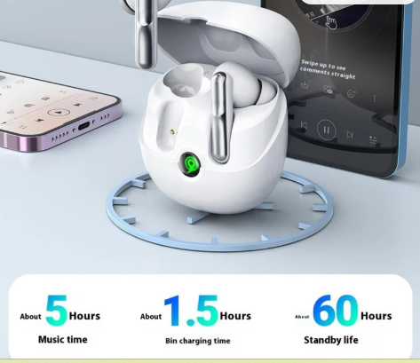 AUDIFONO INALAMBRICO CELEBRAT W55 BLANCO