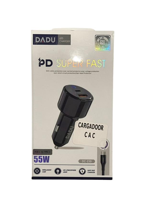 CARGADOR DADU DC150 C TO C CIGARRERA