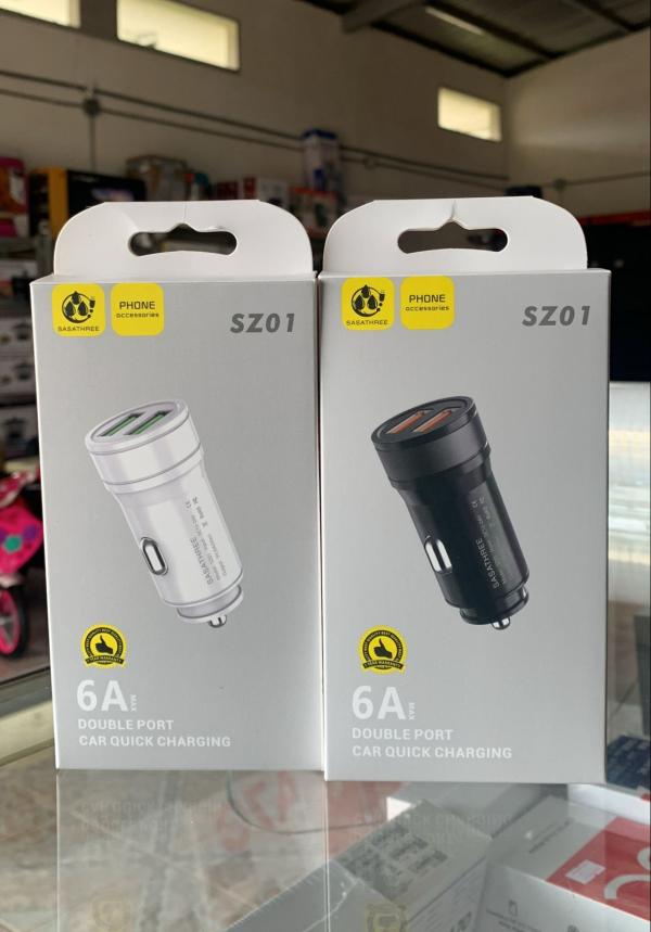 CABEZA DE CARRO SZ01 2USB CIGARRERA PACK 5