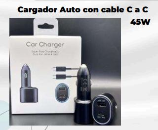 CARGADOR AUTO CON CABLE C A C