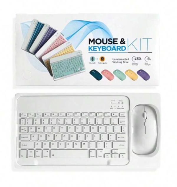 TECLADO CON MOUSE INALAMBRICO 10¨ M030 BLANCO