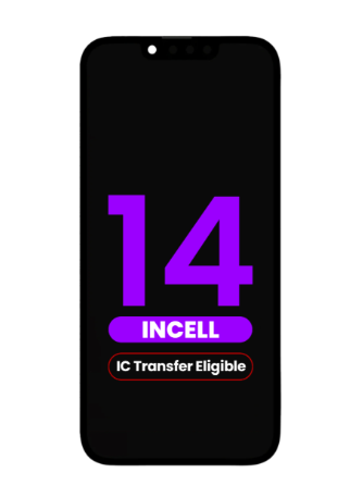 LCD PANTALLA IPHONE 14 (INCELL DE REPUESTO/QV7) (APTO PARA TRANSFERENCIA IC)