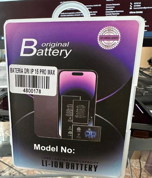 BATERIA IPHONE 16 PRO MAX
