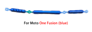 BOTONES EXTERNOS MOTOROLA ONE FUSION AZUL-VERDE
