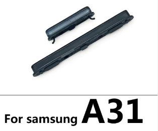 BOTONES EXTERNOS SAMSUNG A31 NEGRO-BLANCO
