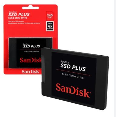SSD 240GB SANDISK PLUS 2.5" SATA