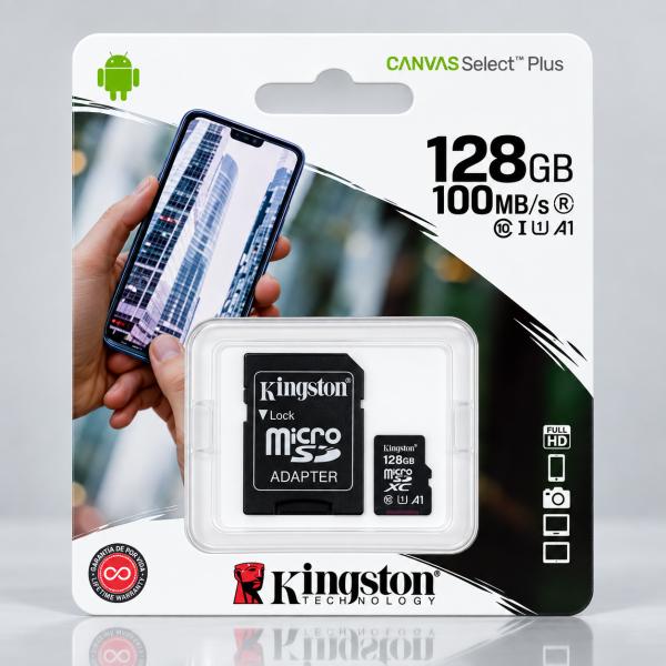 TARJETA DE MEMORIA FLASH (ADAPTADOR MICROSDXC A SD INCLUIDO) - 128 GB AAA