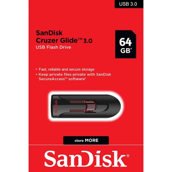 LLAVE MAYA 64GB SANDISK CRUZER GLIDE 3.0