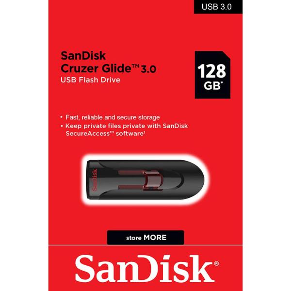 LLAVE MAYA SANDISK 128GB CRUZER GLIDE 3.0