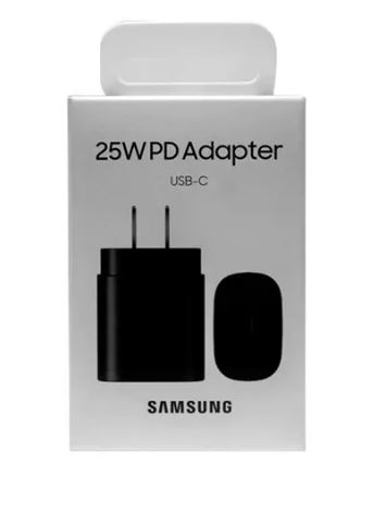 CUBO CARGADOR TIPO C SAMSUNG 25W NEGRO