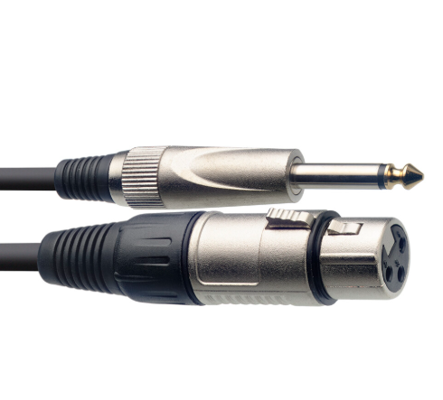 CABLE 1/4 MONO A XLR H 10M STAGG MICROFONO