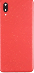 TAPA TRASERA + LENTE SAMSUNG A02 ROJA