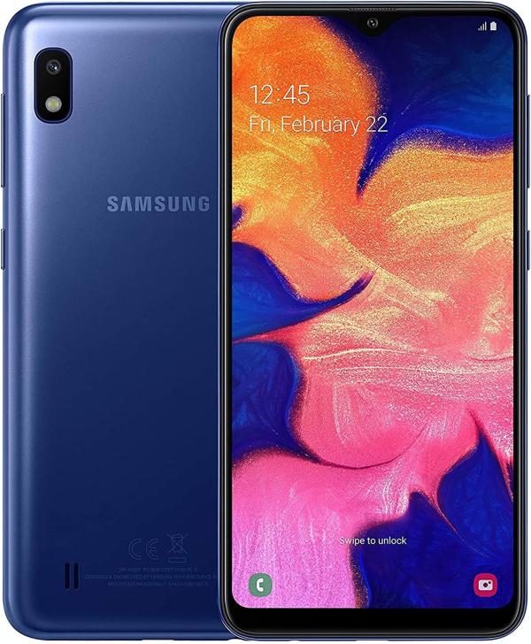 TAPA TRASERA + LENTE SAMSUNG A10 AZUL