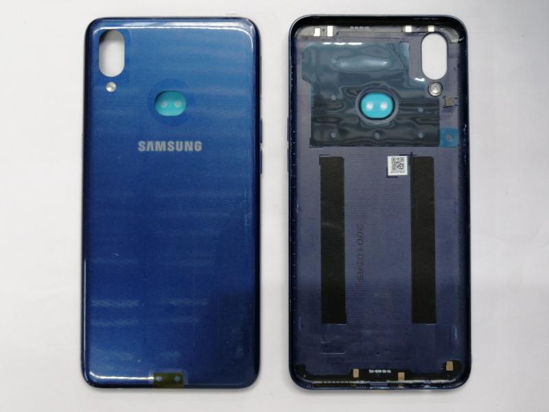 TAPA TRASERA + LENTE SAMSUNG A10S AZUL
