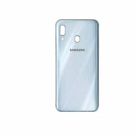 TAPA TRASERA + LENTE SAMSUNG A30 BLANCA