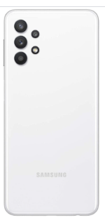 TAPA TRASERA + LENTE +MARCO SAMSUNG A32 BLANCA