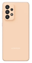 TAPA TRASERA + LENTE SAMSUNG A33 BLANCA NARANJA