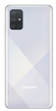 TAPA TRASERA + LENTE + MARCO SAMSUNG A71 BLANCA