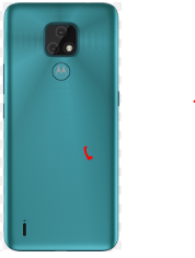 TAPA TRASERA + LENTE MOTOROLA E7 VERDE