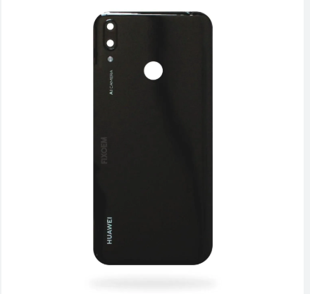 TAPA TRASERA + LENTE HUAWEI Y7 2019AZUL/NEGRO NEGRA