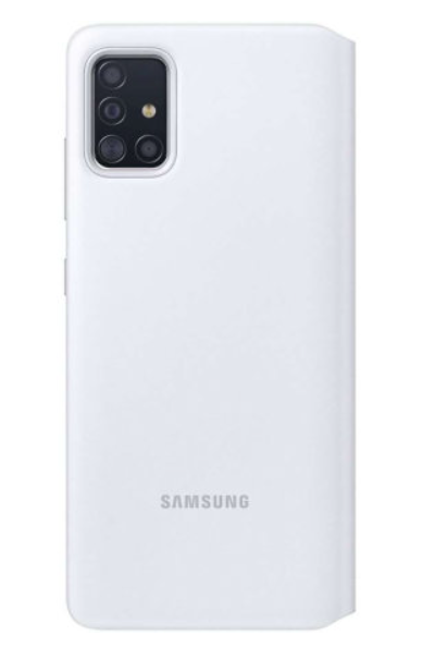 TAPA TRASERA + LENTE  SAMSUNG A71 BLANCO