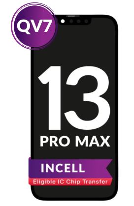 LCD PARA IPHONE 13 PRO MAX (INCELL DE REPUESTO/QV7/90 HZ) (TRANSFERENCIA DE IC APTA)