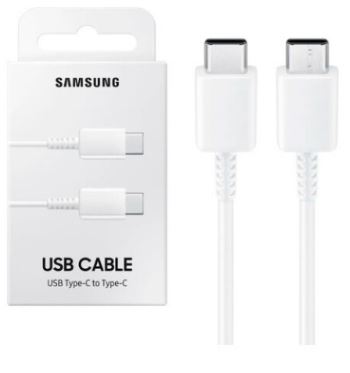 CABLE DE CARGA SAMSUNG TIPO C A C (3A) BLANCO