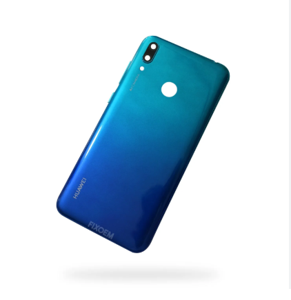 TAPA TRASERA + LENTE HUAWEI Y7 2019AZUL/NEGRO AZUL