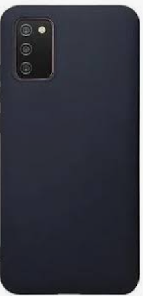 TAPA TRASERA + LENTE  SAMSUNG A02S NEGRA
