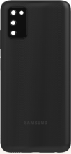 TAPA TRASERA + LENTE  SAMSUNG A03S NEGRA