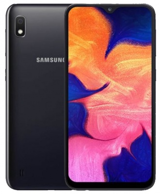 TAPA TRASERA + LENTE SAMSUNG A10 NEGRO