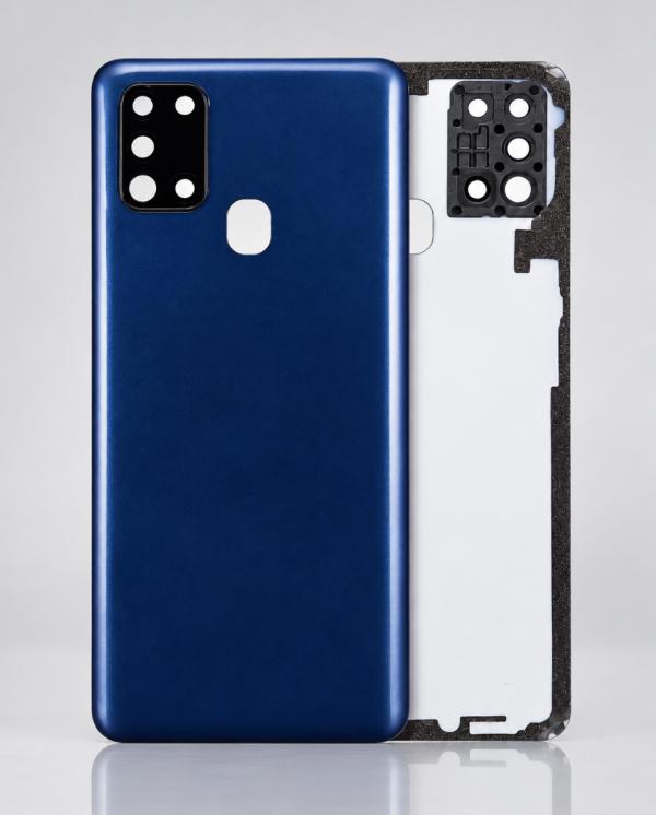 TAPA TRASERA + LENTE SAMSUNG A21S AZUL