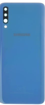 TAPA TRASERA + LENTE SAMSUNG A70 CELESTE