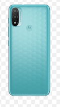 TAPA TRASERA + LENTE MOTOROLA E20 CELESTE