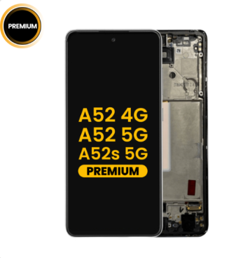LCD PANTALLA SAMSUNG A52 4G (A525 / 2021) / A52 5G (A526 / 2021) / A52s 5G (A528 / 2021) CON MARCO ORIGINAL
