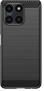 TAPA TRASERA HONOR X6A + LENTE BLUE LAKE NEGRA