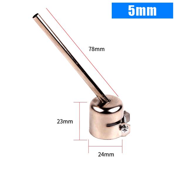 CABEZAL DE PISTOLA DE AIRE CALIENTE UNIVERSAL KAIGEXIN 850 CON BOQUILLA DE SOLDADURA LARGA DE 5 MM