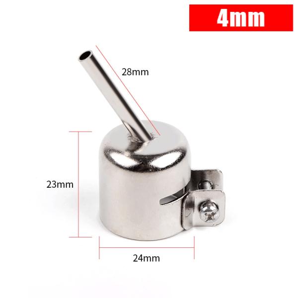 CABEZAL DE PISTOLA DE AIRE CALIENTE UNIVERSAL KAIGEXIN 850 CON BOQUILLA CORTA PARA SOLDAR (4 MM)