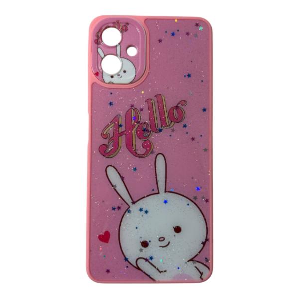 ESTUCHE DISEÑO SAMSUNG A06 HELLO CONEJO