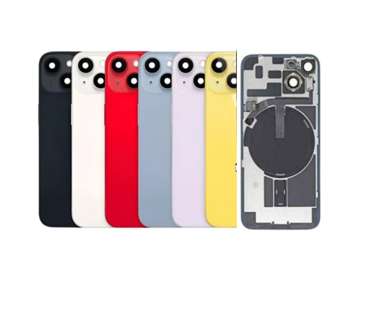 TAPA TRASERA IPHONE 14 PLUS CON MARCO MAGSAFE Y FLEX FLASH AZUL