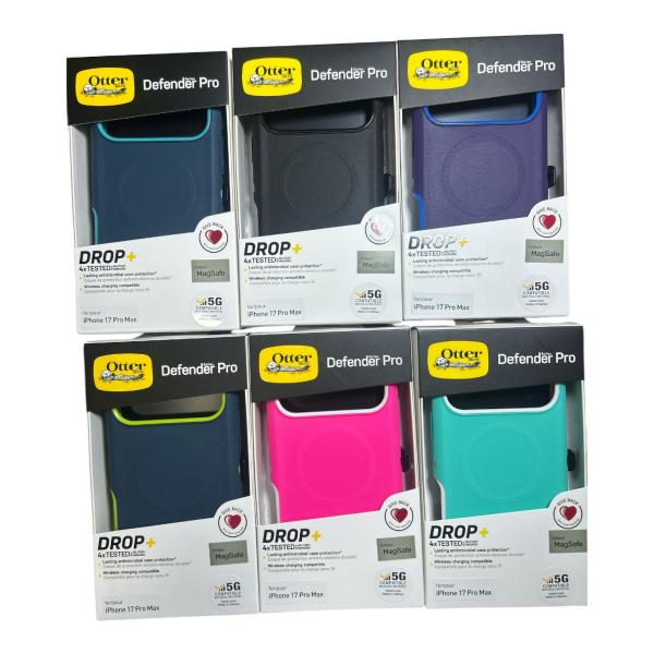 ESTUCHES OTTERBOX SERIES DEFENDER-PRO MAGSAFE ORIGINAL 17 PRO MAX NEGRO