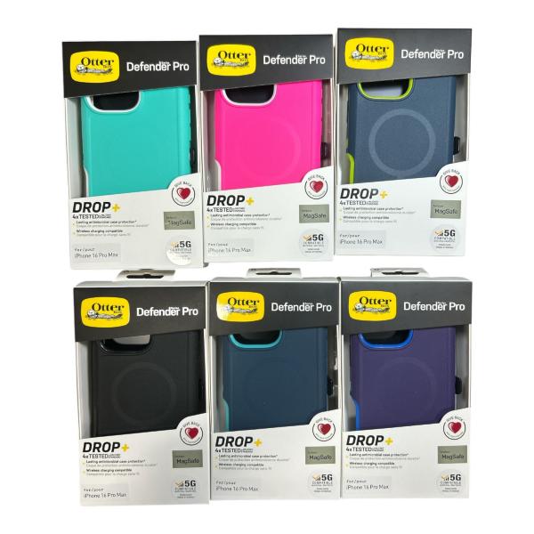 ESTUCHES OTTERBOX SERIES DEFENDER-PRO MAGSAFE ORIGINAL  IP 16 PRO MAX NEGRO