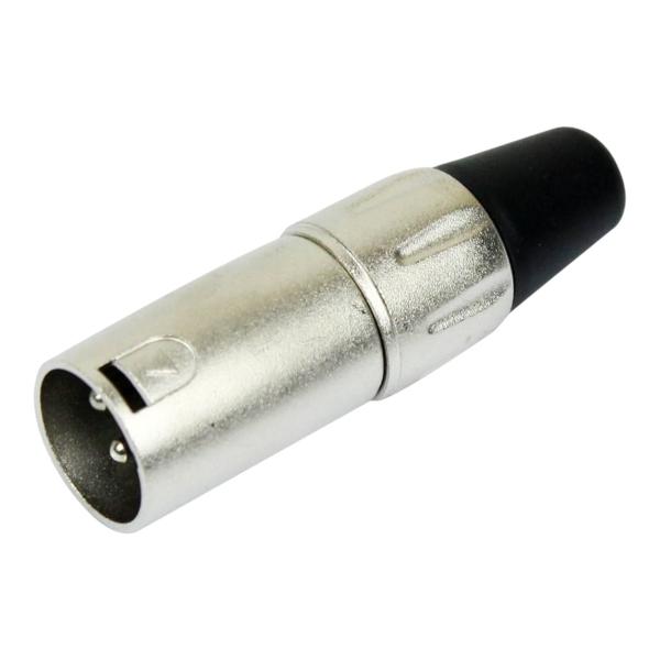CONECTOR XLR DE AUDIO Y VIDEO Macho Gris